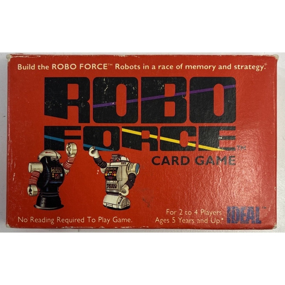 Vintage Robo Force Card Game Ideal 1984 Cards